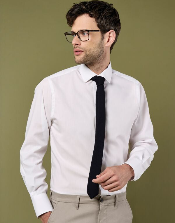Kustom Kit Men LS Tailored Busines Shirt