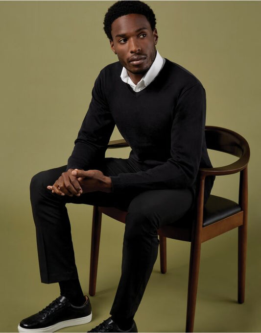 Kustom Kit Mens Arundel V Neck Sweater