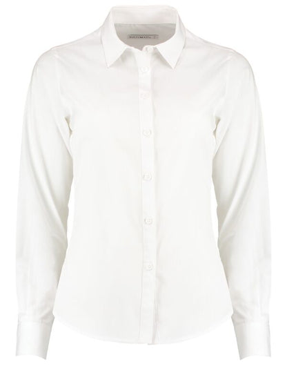 Kustom Kit Lady LS Tailored Poplin Shirt