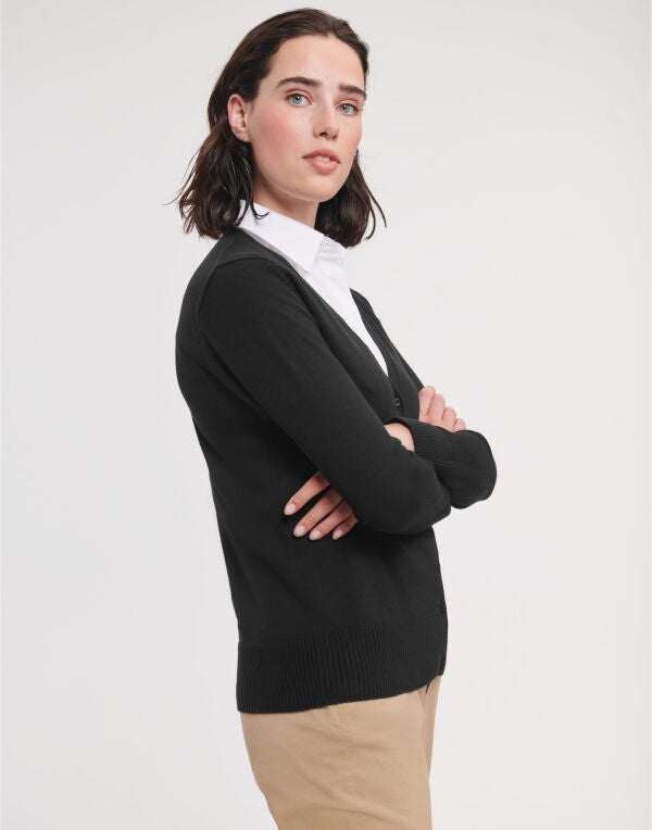Russell Collection Ladies VNeck Cardigan