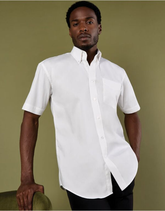 Kustom Kit Mens SS Classic Oxford Shirt