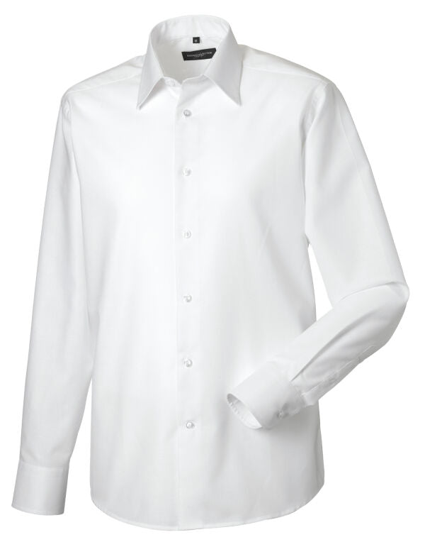 Russell Collection Men LS Tailor Oxford