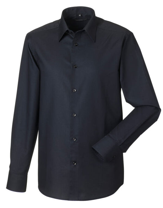 Russell Collection Men LS Tailor Oxford