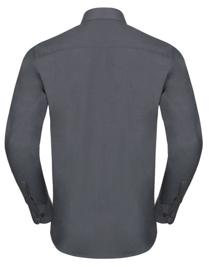 Russell Collection Mens LS Tailor Poplin