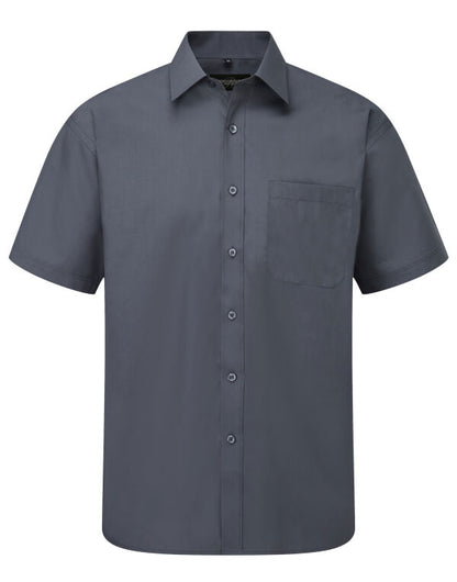 Russell Collection Men SS Classic Poplin