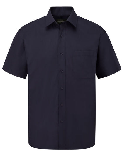 Russell Collection Men SS Classic Poplin