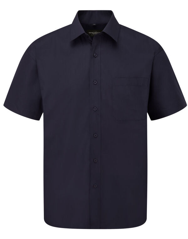 Russell Collection Men SS Classic Poplin
