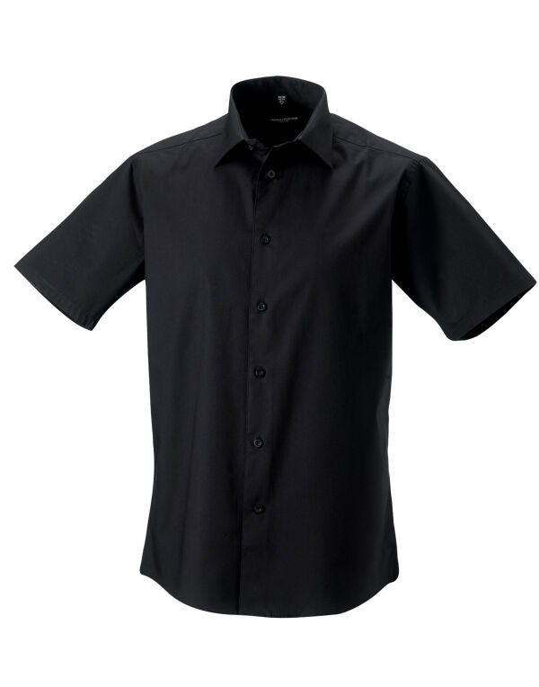 Russell Collection Mens SS Stretch Shirt