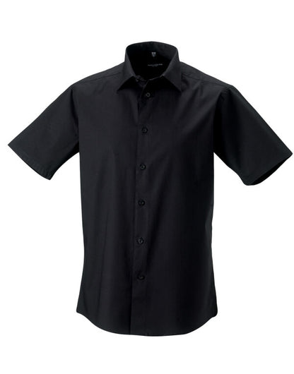 Russell Collection Mens SS Stretch Shirt