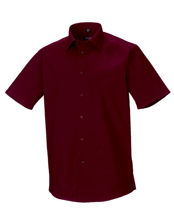 Russell Collection Mens SS Stretch Shirt