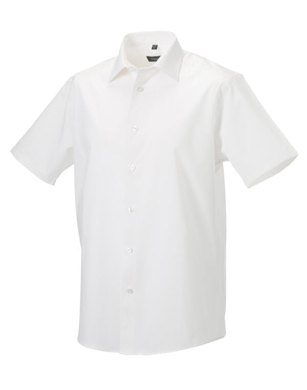 Russell Collection Mens SS Stretch Shirt