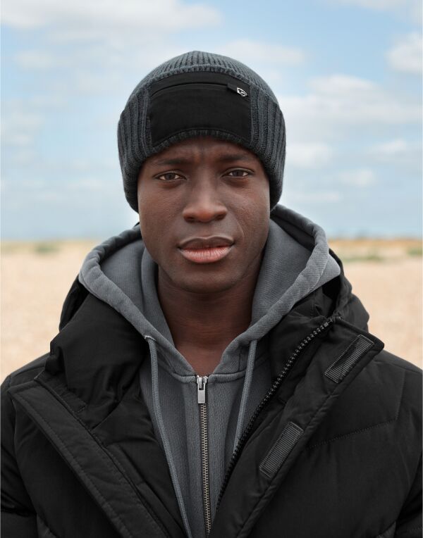 Beechfield Zip Patch Beanie