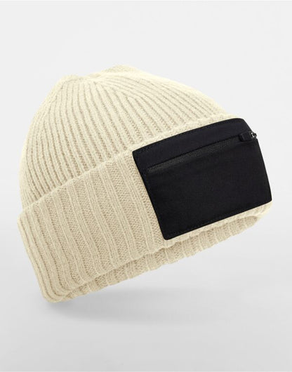 Beechfield Zip Patch Beanie