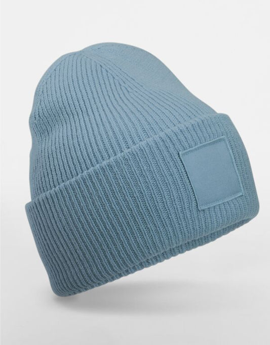 Beechfield Deep Cuff Tonal Patch Beanie