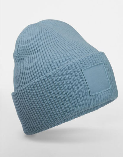 Beechfield Deep Cuff Tonal Patch Beanie
