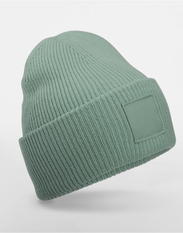 Beechfield Deep Cuff Tonal Patch Beanie
