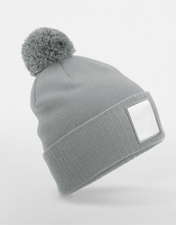 Beechfield AppliquÃ© Patch Pom Beanie