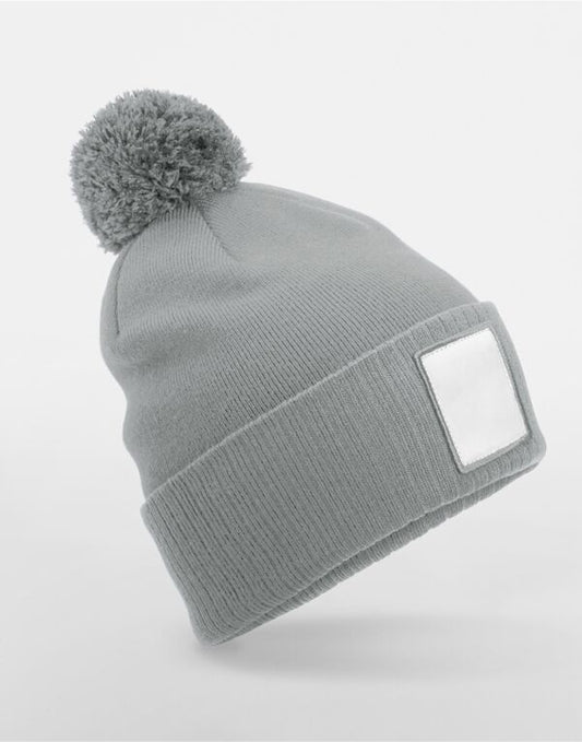 Beechfield AppliquÃ© Patch Pom Beanie