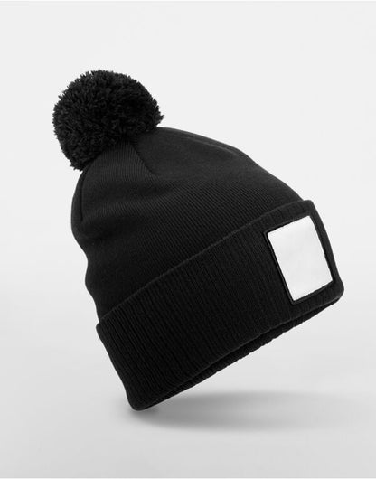 Beechfield AppliquÃ© Patch Pom Beanie