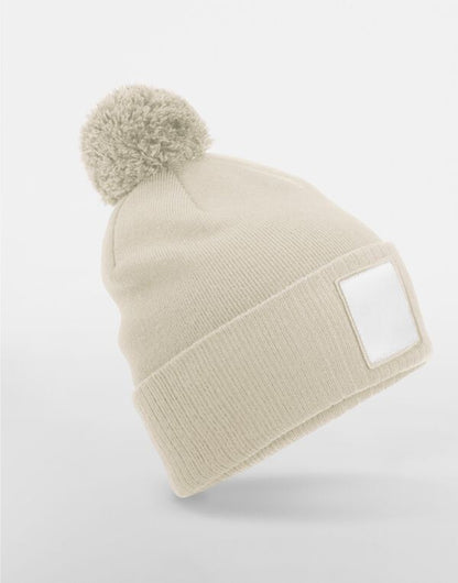 Beechfield AppliquÃ© Patch Pom Beanie