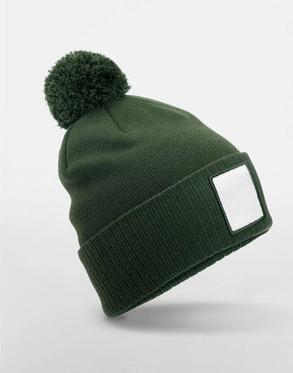 Beechfield AppliquÃ© Patch Pom Beanie