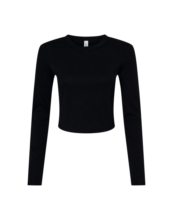 Bella Women's Micro Rib Long Sleeve Tee