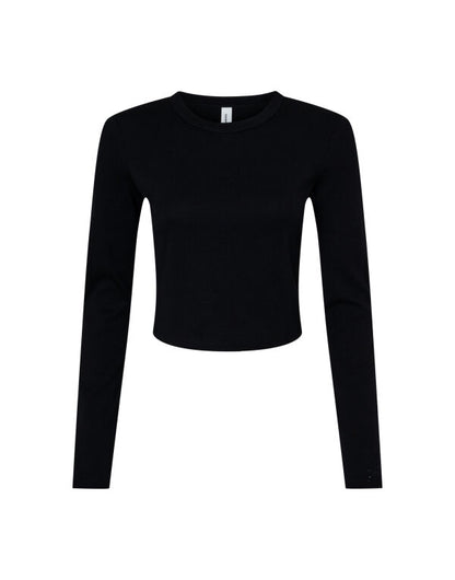 Bella Women's Micro Rib Long Sleeve Tee