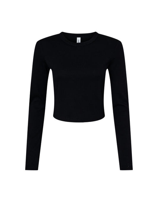 Bella Women's Micro Rib Long Sleeve Tee