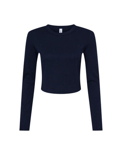 Bella Women's Micro Rib Long Sleeve Tee