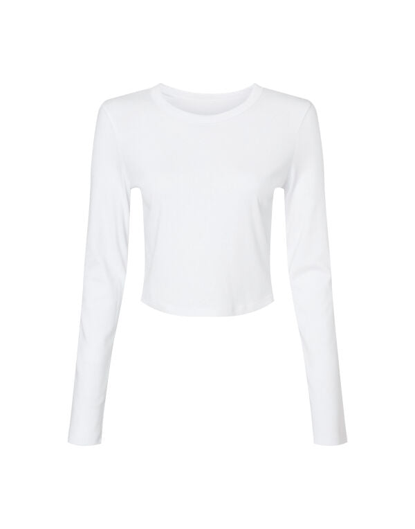 Bella Women's Micro Rib Long Sleeve Tee
