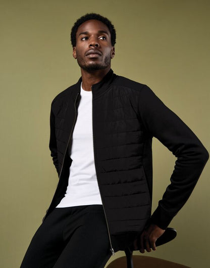 Kustom Kit Quilted Full Zip Sweatshirt