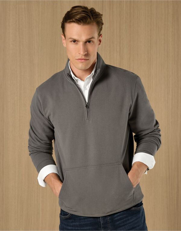 Kustom Kit 1/4 Zip Pique Sweatshirt