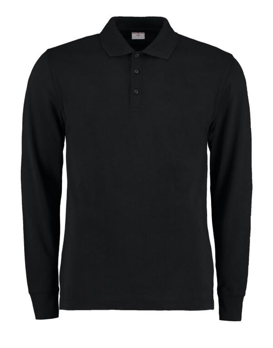 Kustom Kit Mens Pique L/S Polo Shirt