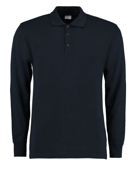 Kustom Kit Mens Pique L/S Polo Shirt
