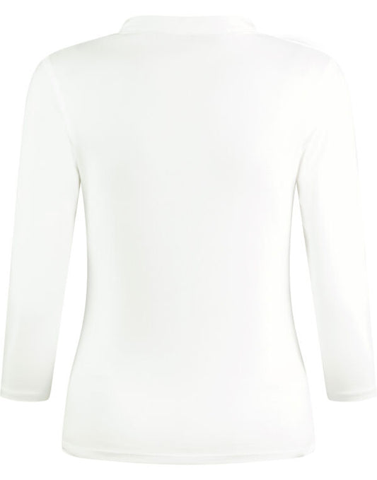 Kustom Kit Lady Mandarin Collar 3/4 Top