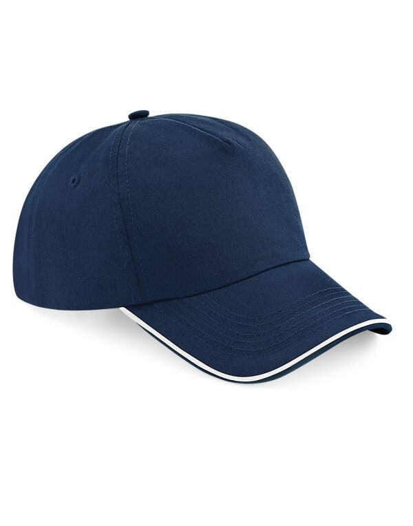 Beechfield Authentic 5 Panel Piped Peak