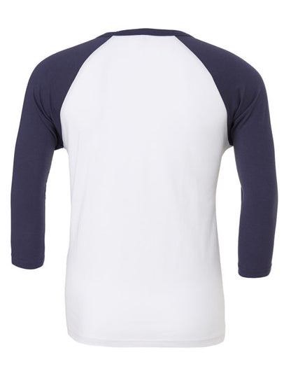 Canvas Unisex 3/4 Sleeve Baseball Tee