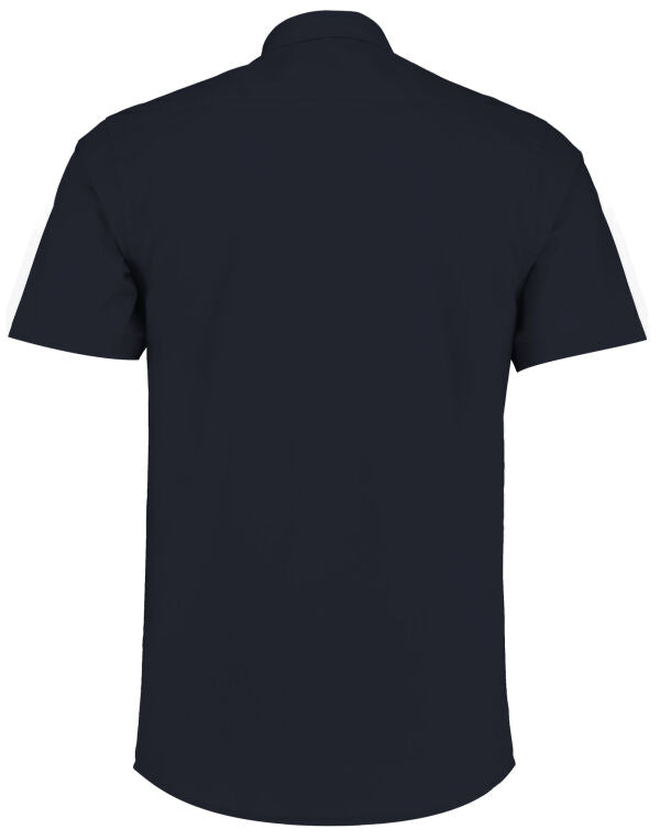 Kustom Kit Mens SS Tailored Poplin Shirt