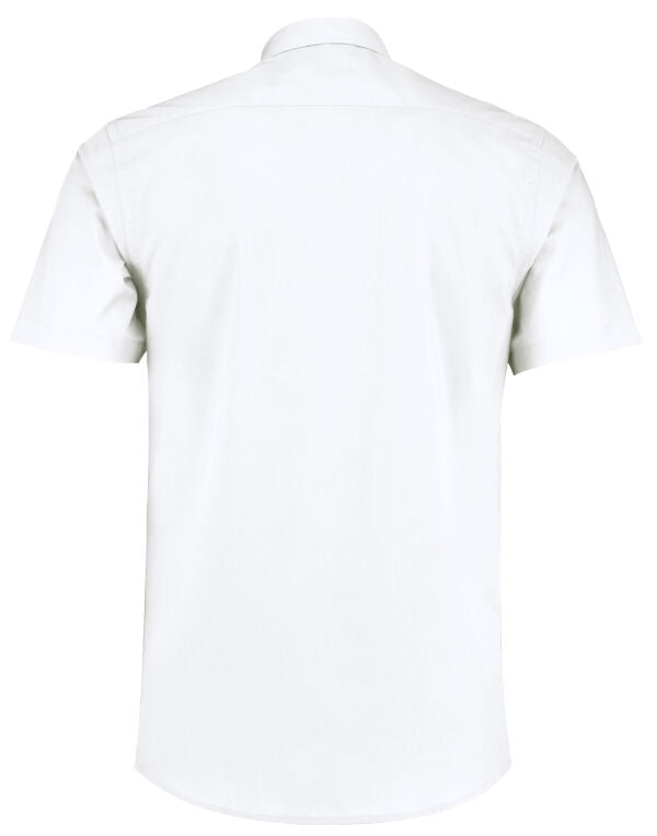 Kustom Kit Mens SS Tailored Poplin Shirt
