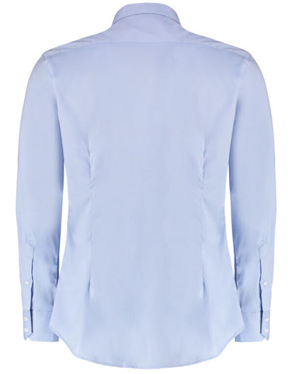 Kustom Kit Mens LS Stretch Oxford Shirt