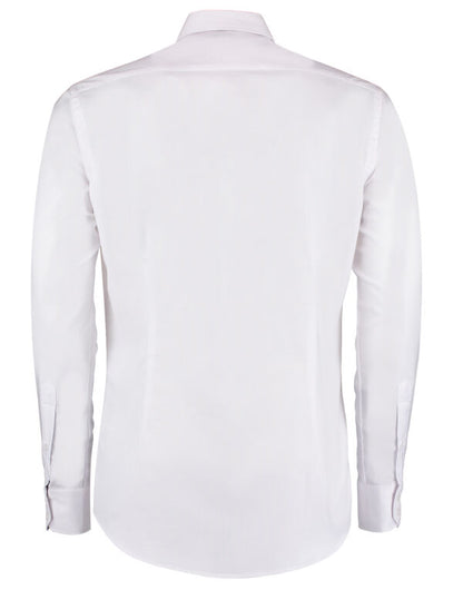 Kustom Kit Mens LS Slim Workwear Shirt