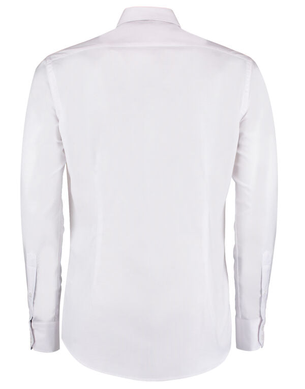 Kustom Kit Mens LS Slim Workwear Shirt