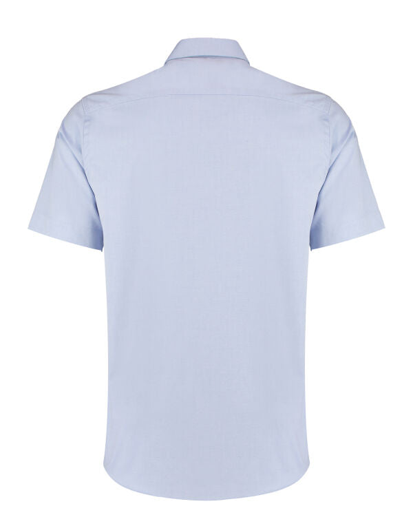 Kustom Kit Mens SS Tailored Oxford Shirt