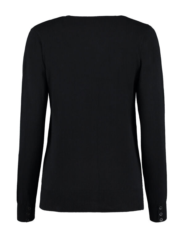 Kustom Kit Ladies V-Neck Cardigan
