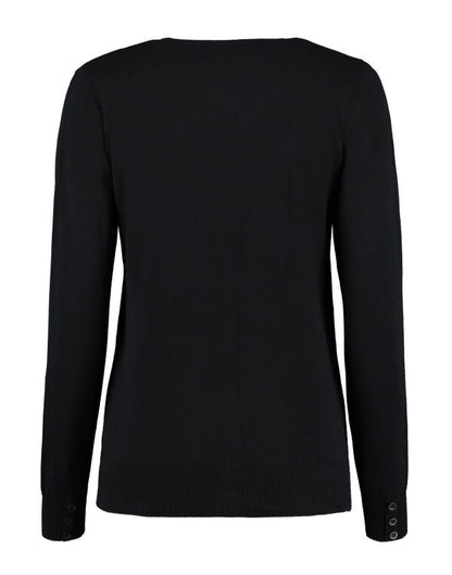 Kustom Kit Ladies V-Neck Cardigan