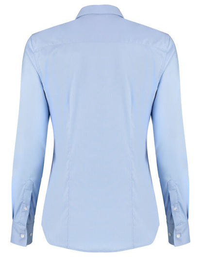 Kustom Kit Lady LS Stretch Oxford Shirt