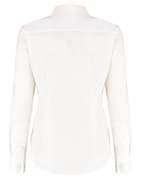 Kustom Kit Lady LS Stretch Oxford Shirt