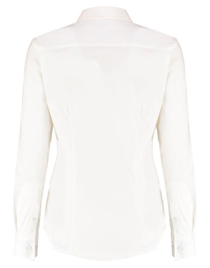 Kustom Kit Lady LS Stretch Oxford Shirt