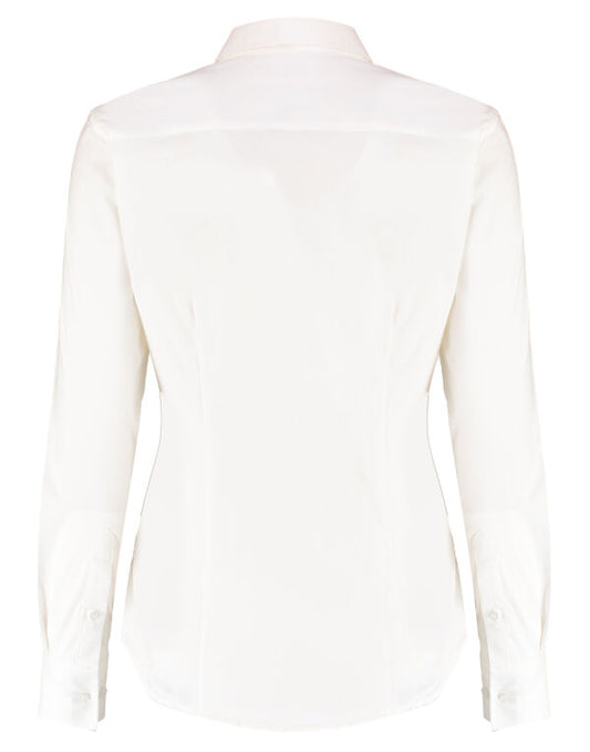 Kustom Kit Lady LS Stretch Oxford Shirt
