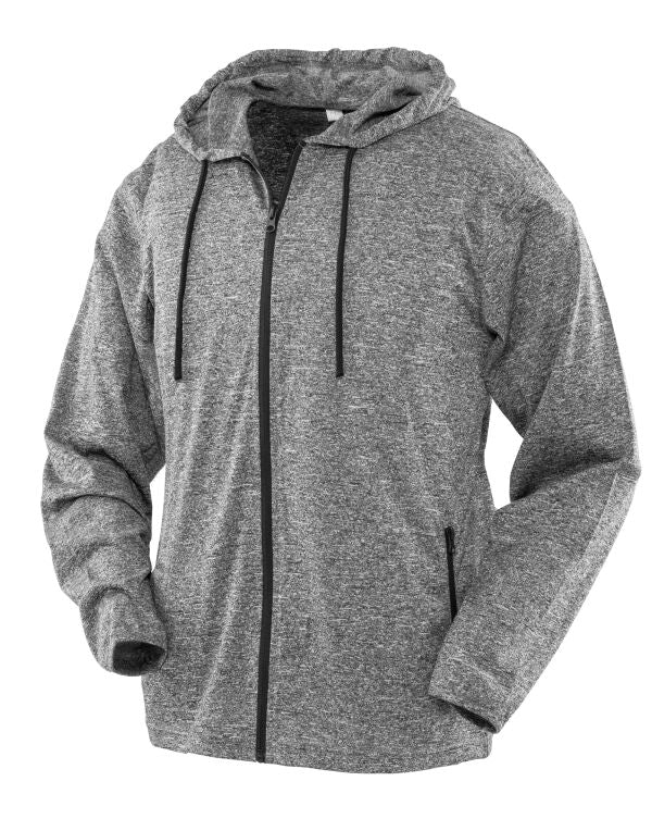 Spiro Fitness Womens Hooded Tee-Jacket